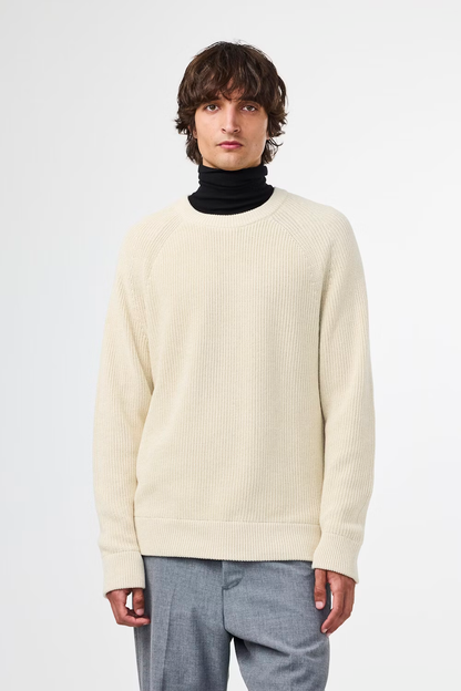 Jacobo Knitted Sweater - Gray Blue - DUNE + SALT