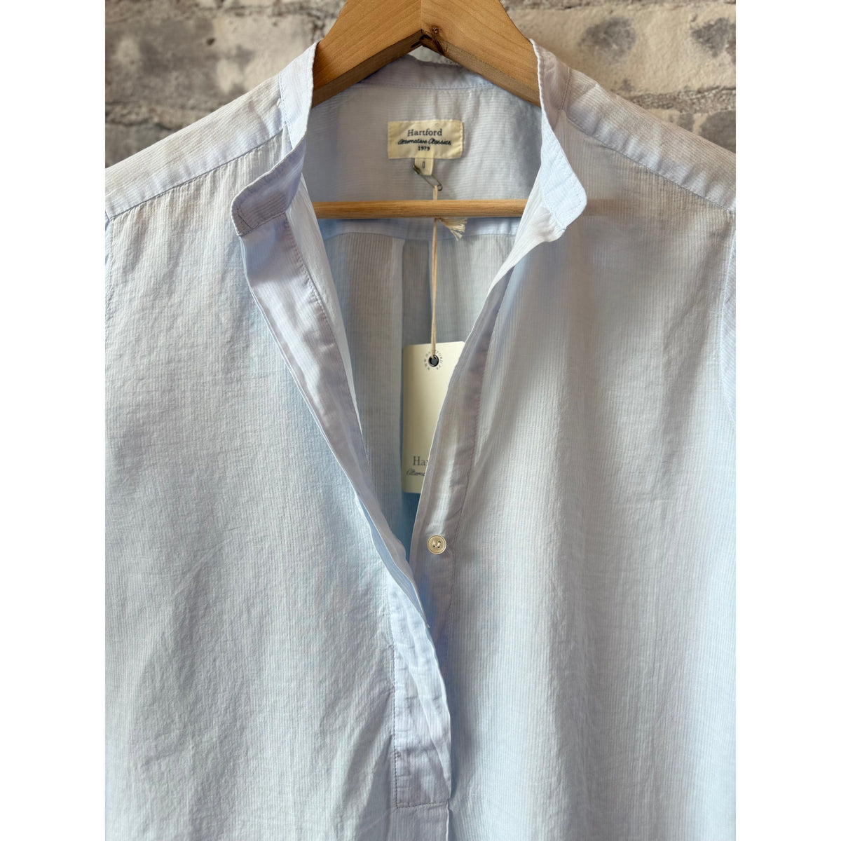 Hartford Women's Cartoon Woven Shirt - Sky Gray