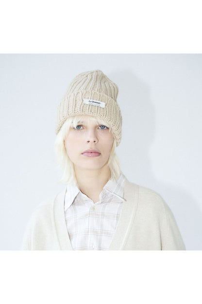 Le Bonnet Logo Beanie - Sand - DUNE + SALT