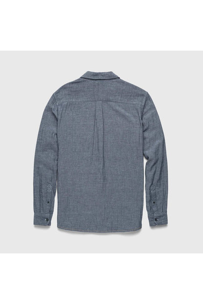 Zhu Double Gauze Shirt - Navy - DUNE + SALT