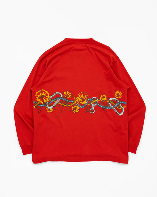 Valley Floor Long Sleeve Tee - Tomato - DUNE + SALT