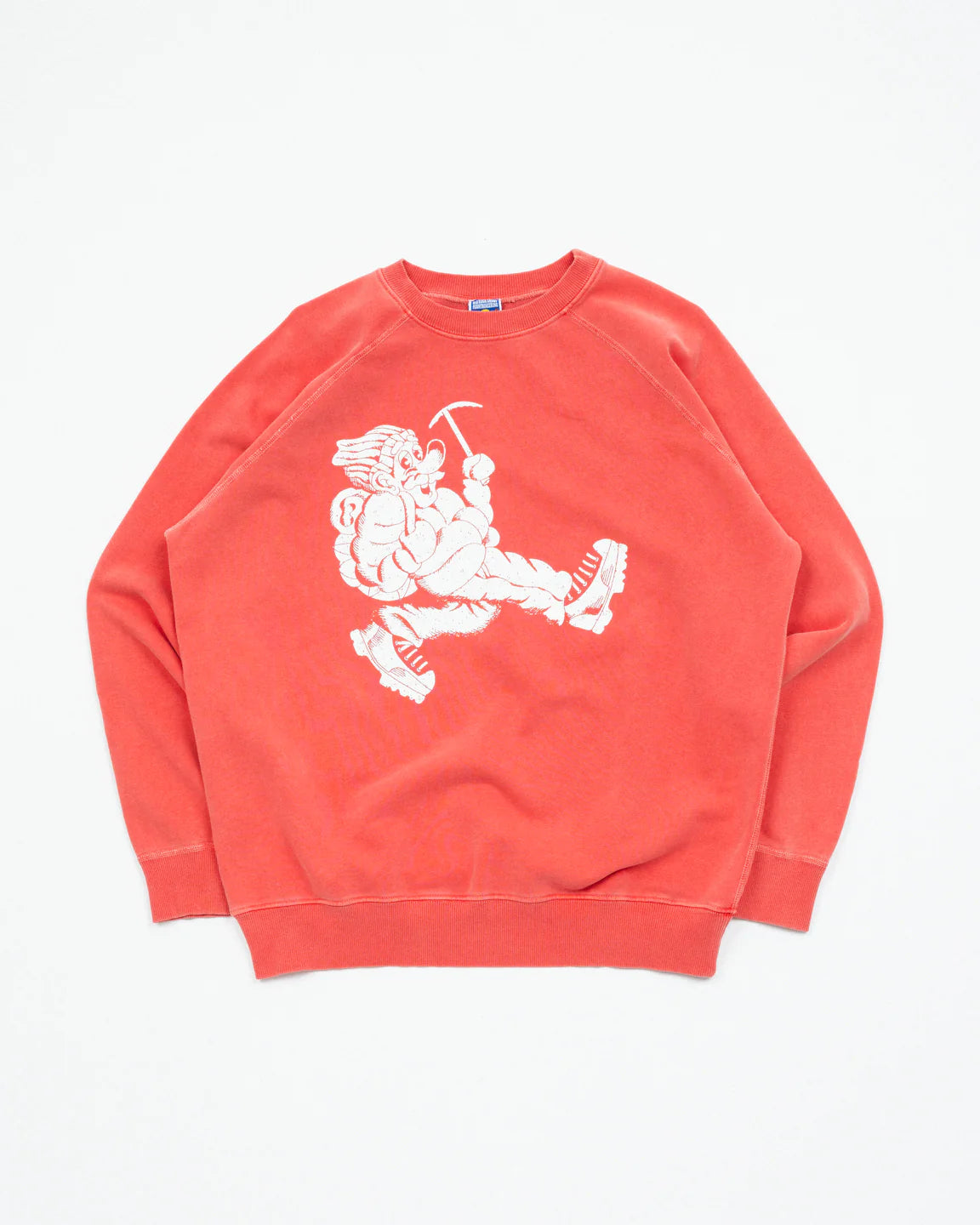 Wayne Raglan Sleeve Sweatshirt - Tomato - DUNE + SALT