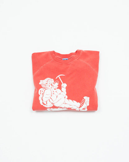 Wayne Raglan Sleeve Sweatshirt - Tomato - DUNE + SALT