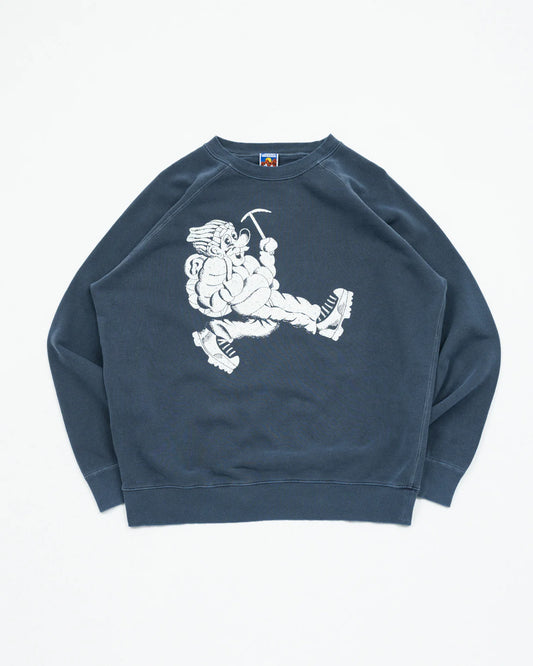 Wayne Raglan Sleeve Sweatshirt - Blue Corn - DUNE + SALT