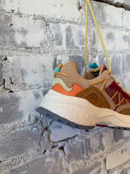 Yamabushi Woman Suede/Nylon Sneaker – Orange/Conac/Warm Orange
