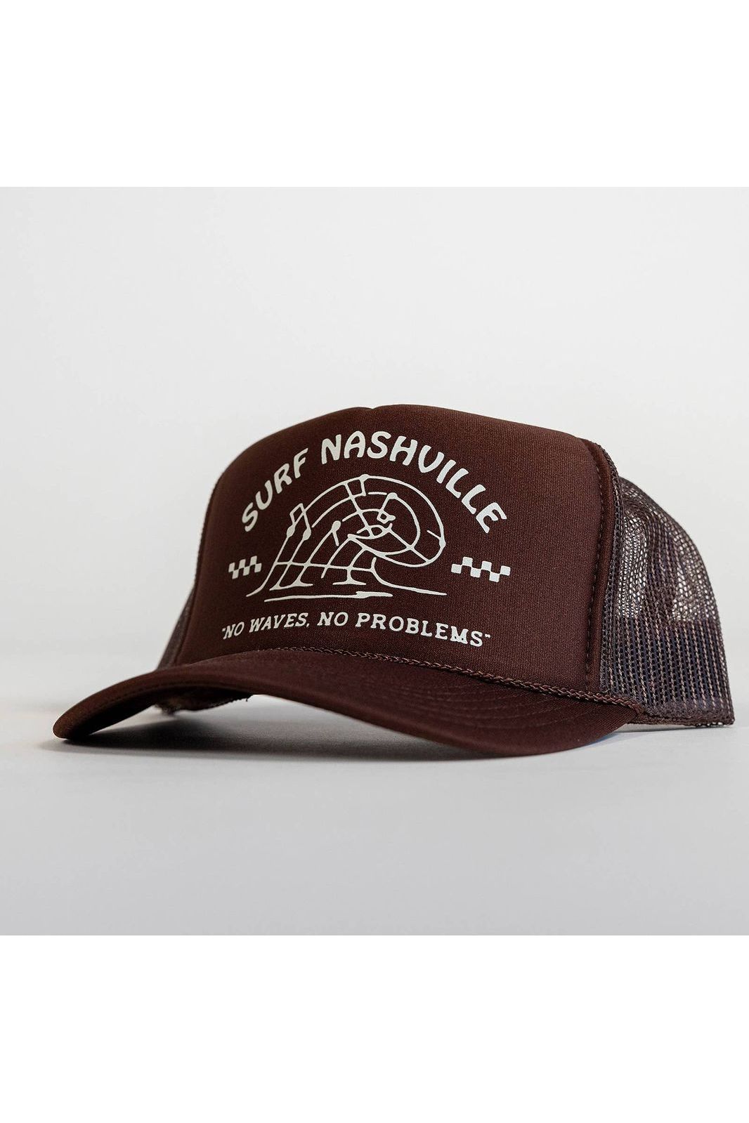 Surf Nashville Trucker Hat - Brown/Cream - DUNE + SALT