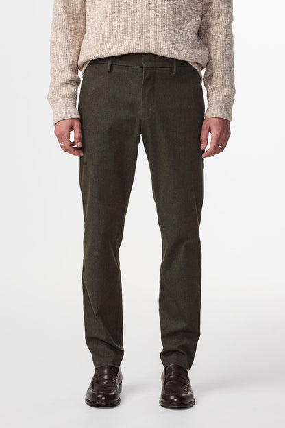 Theo Classic Tailored Slim Fit Chino - Dark Army - DUNE + SALT