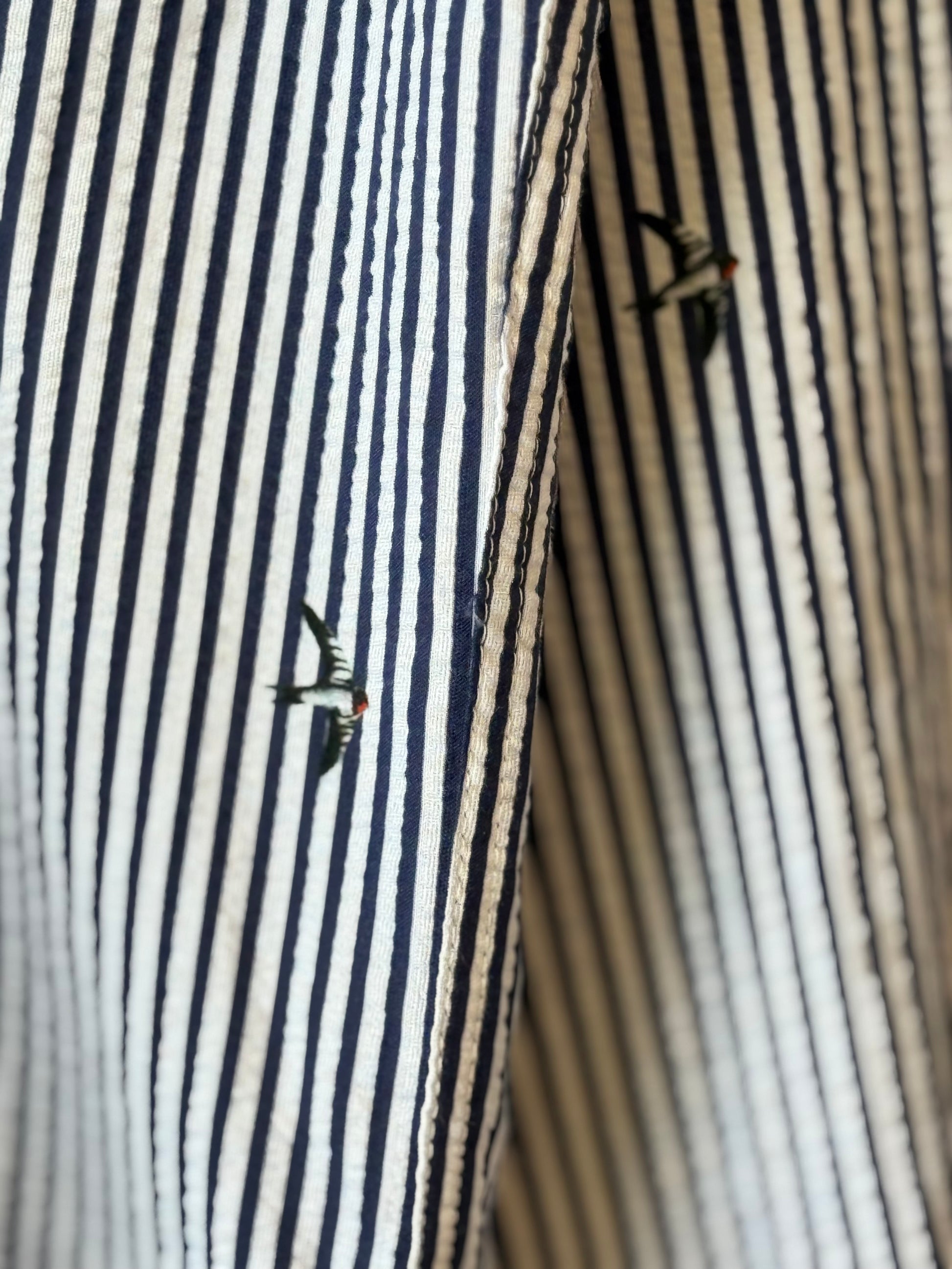 Pitt Woven Shirt - Navy/White - DUNE + SALT