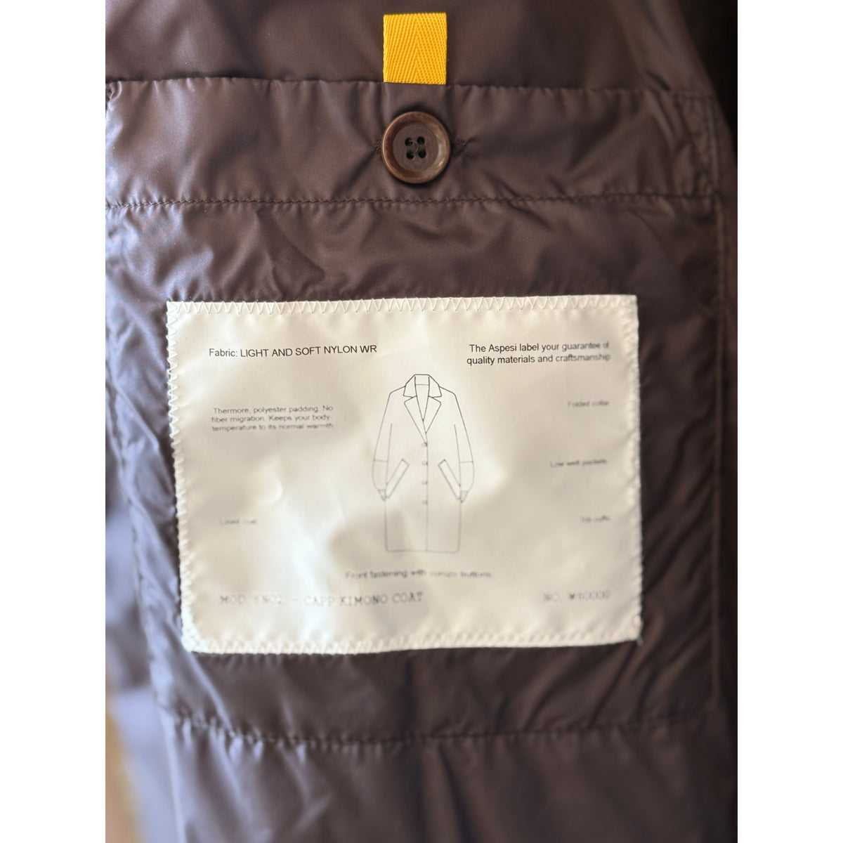Aspesi Kimono Coat - Brown Dark Slate Gray