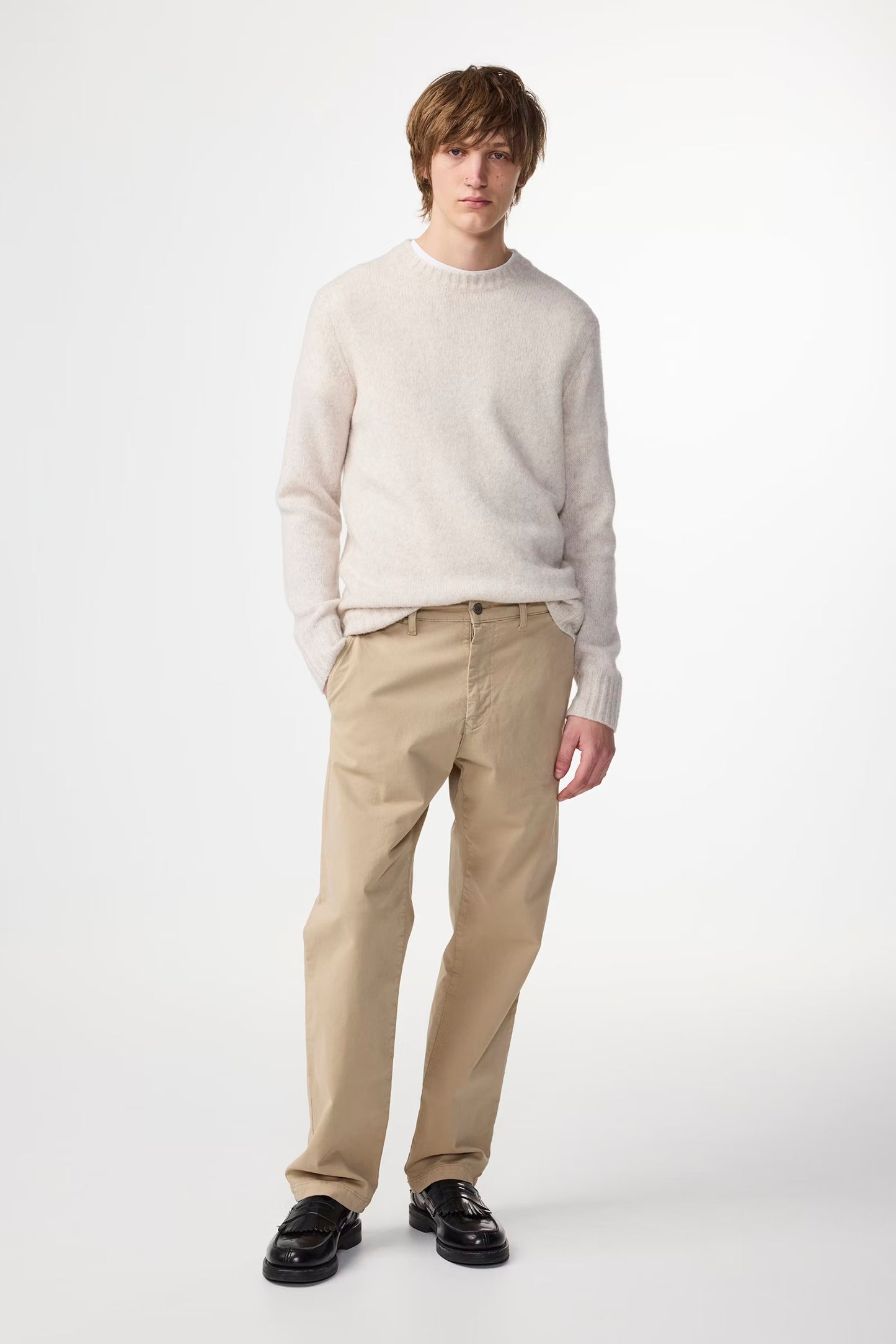 Lee Wool Blend Sweater - Ivory - DUNE + SALT