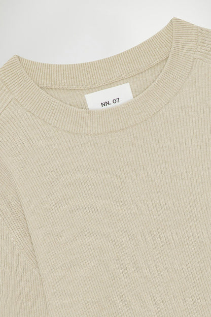 Kevin Rib Knitted Sweater - Khaki Beige - DUNE + SALT