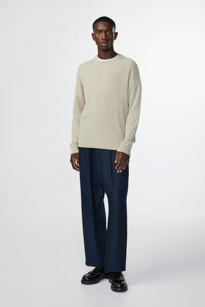 Kevin Rib Knitted Sweater - Khaki Beige - DUNE + SALT
