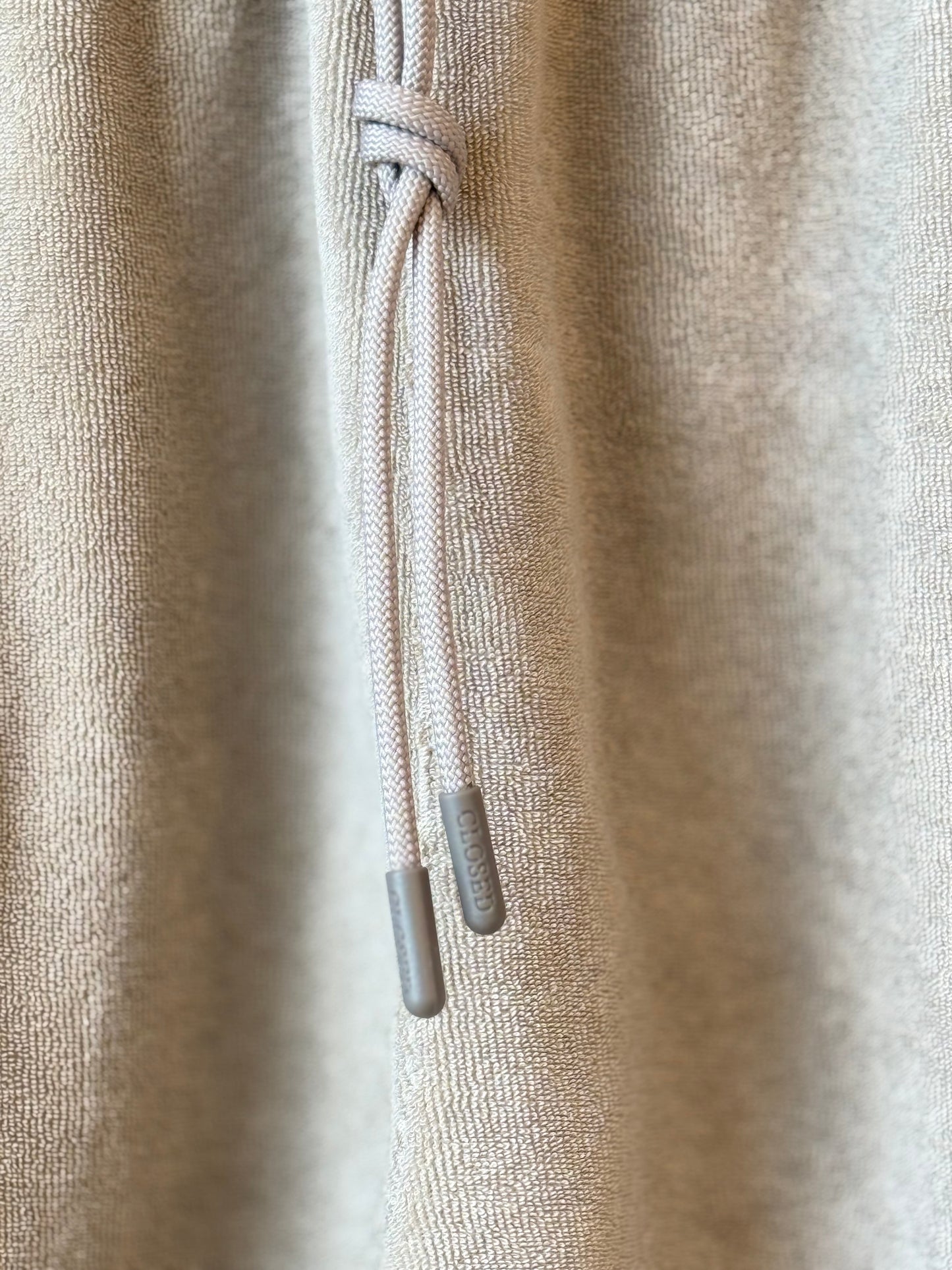 Closed Men's Terry Cloth Shorts - Mud Grey Light Gray
