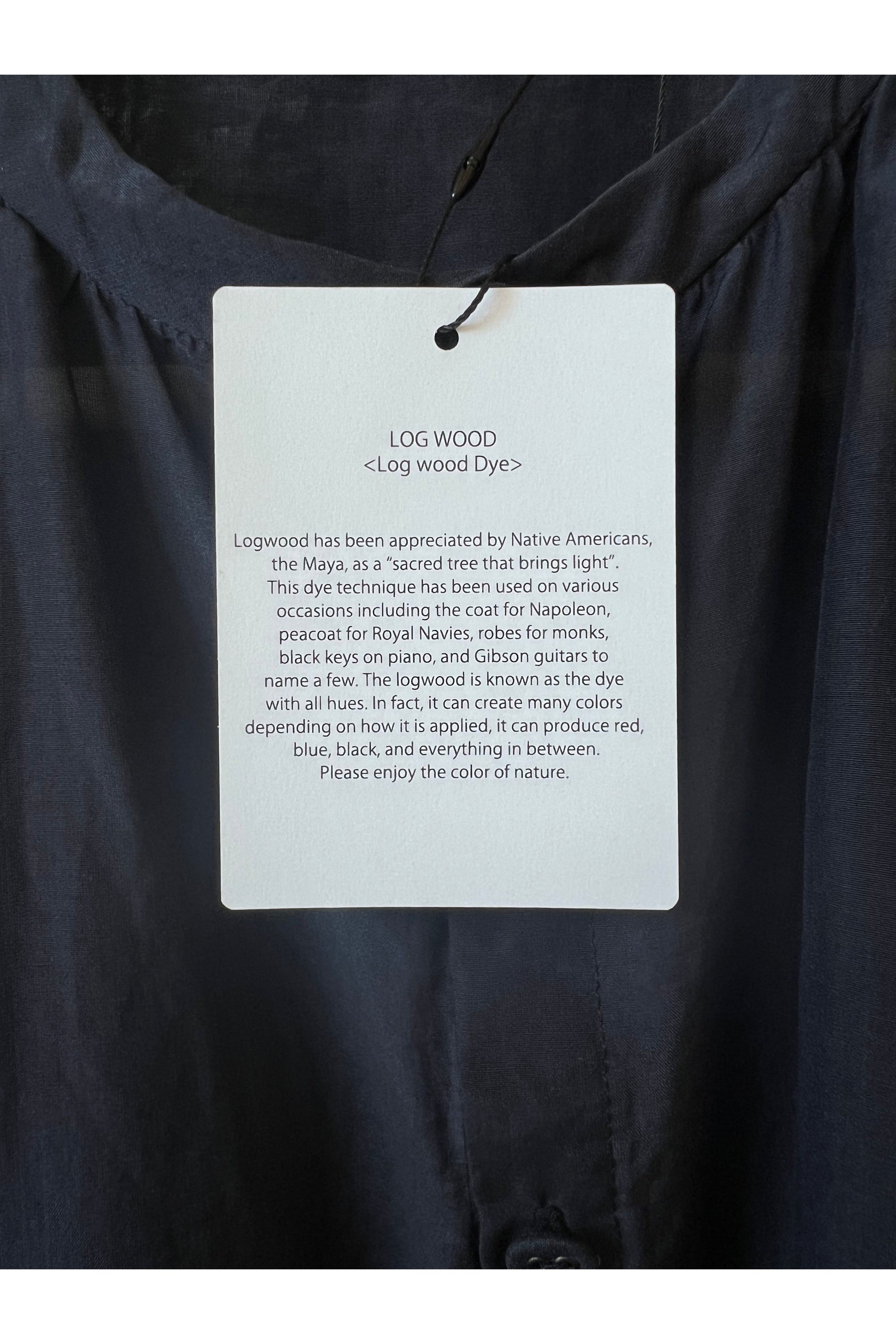 Botanical Dye Blouse - Navy - DUNE + SALT