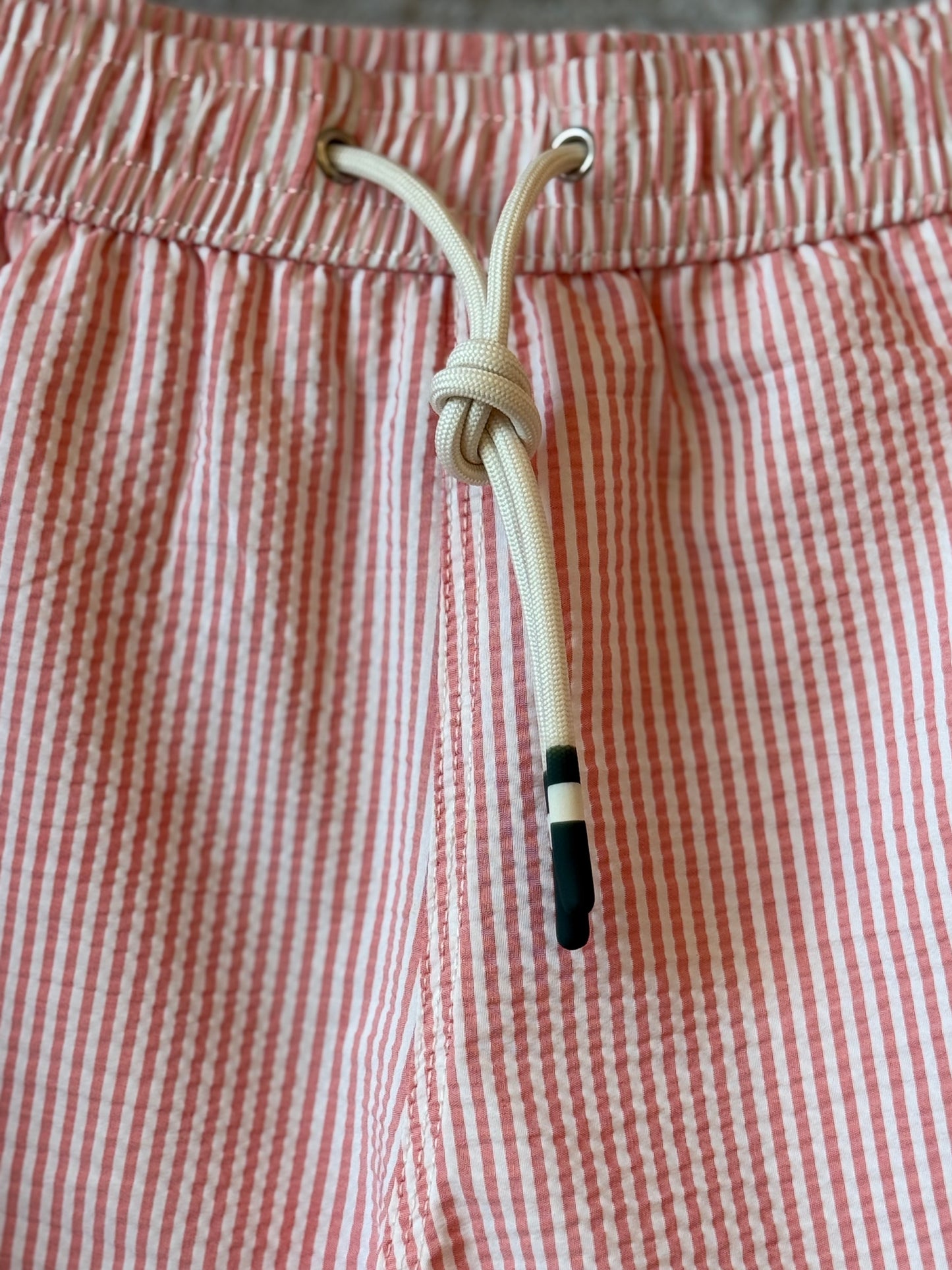 Seersucker Woven Swimshort - Coral