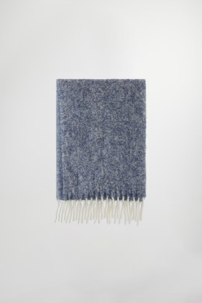 Scarf Two Wool Blend Scarf - Blue Multi - DUNE + SALT