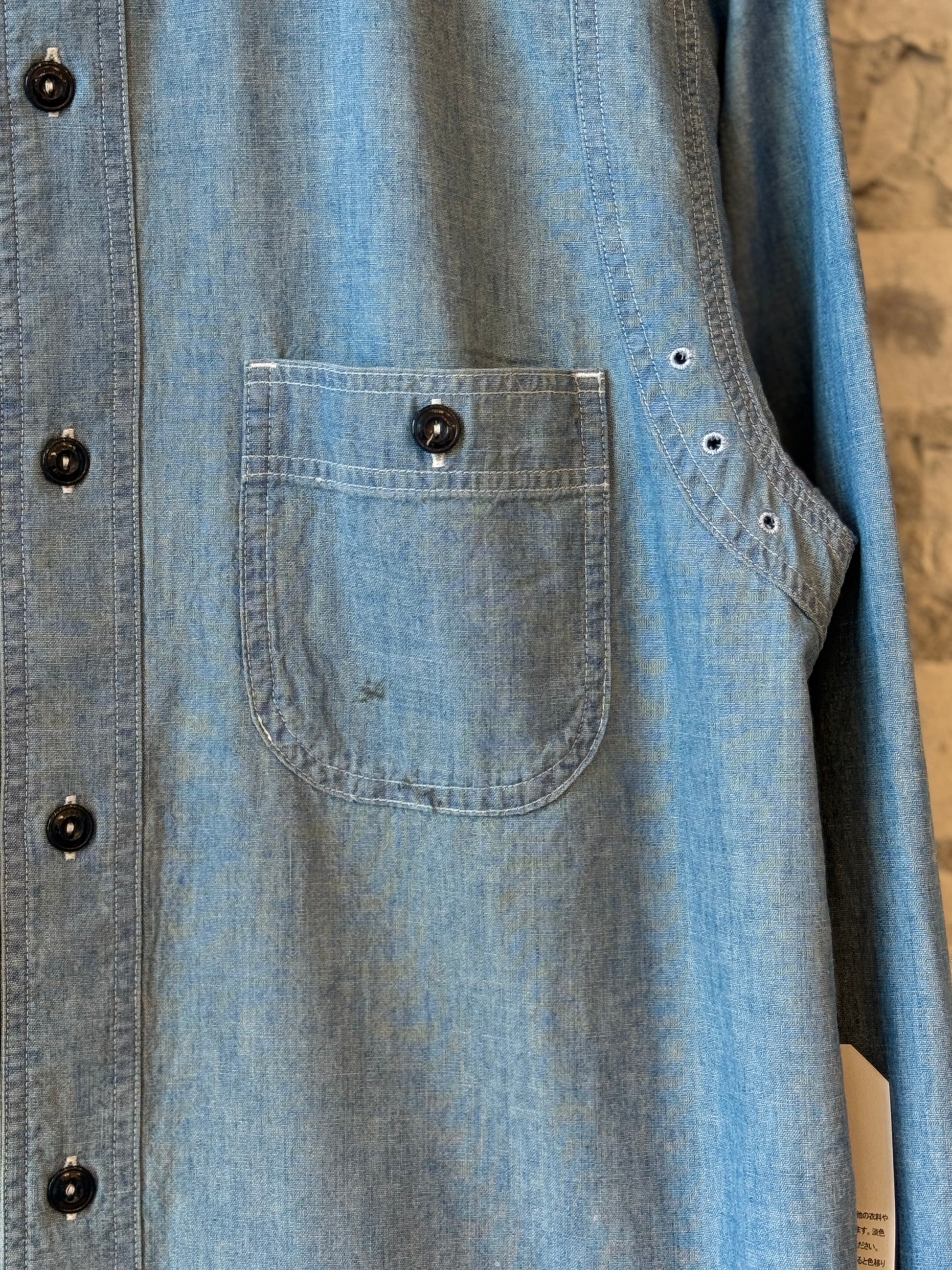 Unisex 5oz Vintage Chambray Work Shirt - DUNE + SALT