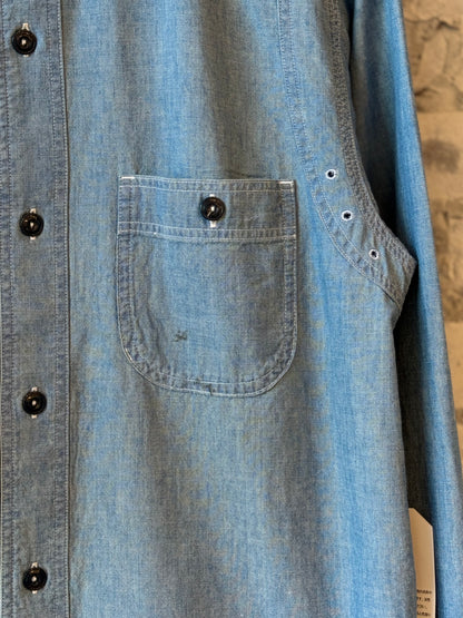 Unisex 5oz Vintage Chambray Work Shirt - DUNE + SALT