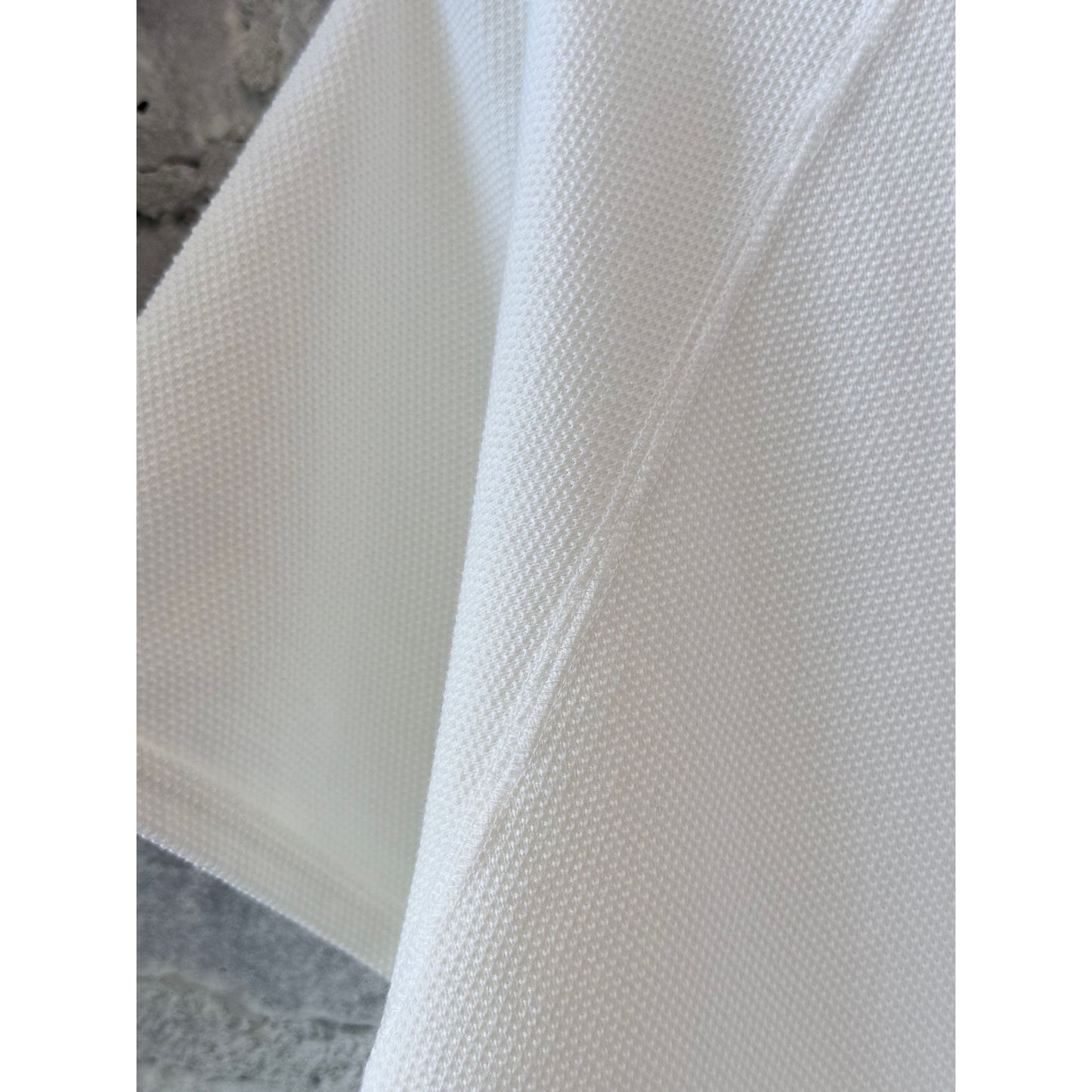 Kepani Raffy Pique Knit Polo Shirt - White Dark Gray