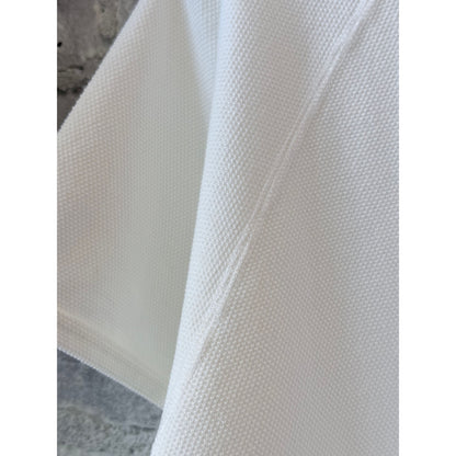 Kepani Raffy Pique Knit Polo Shirt - White Dark Gray