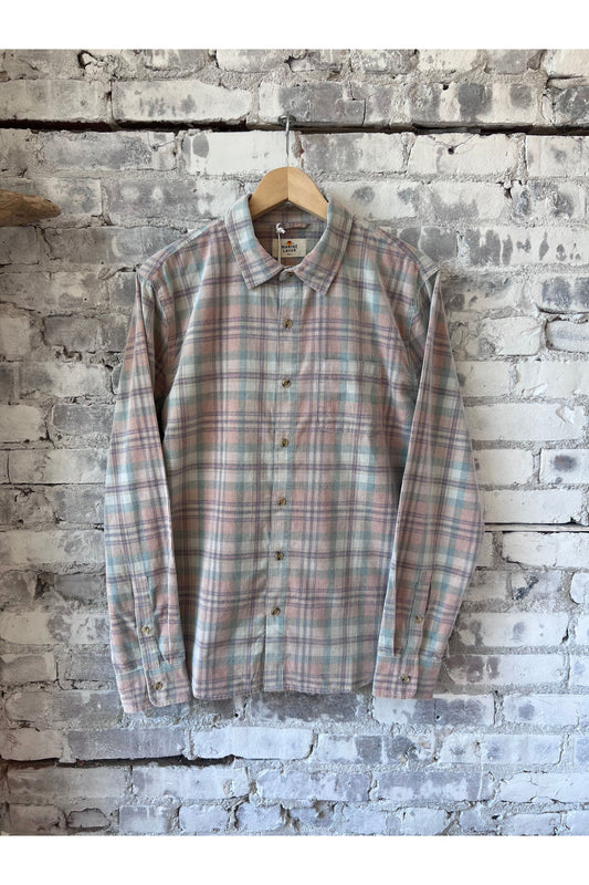 Lightweight Plaid Corduroy Shirt - Cork Plaid Multi - DUNE + SALT