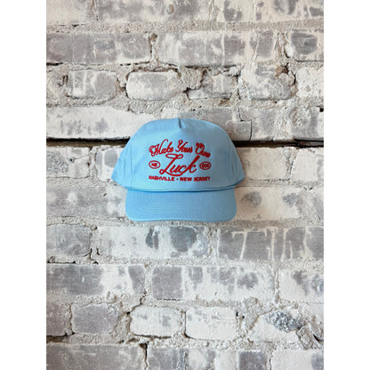 Make Your Own Luck Snapback - Sky Blue + Red - DUNE + SALT