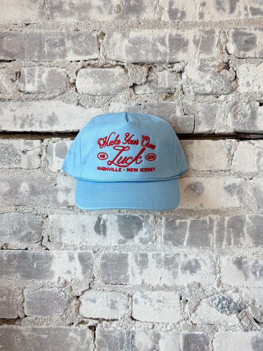 Make Your Own Luck Snapback - Sky Blue + Red - DUNE + SALT