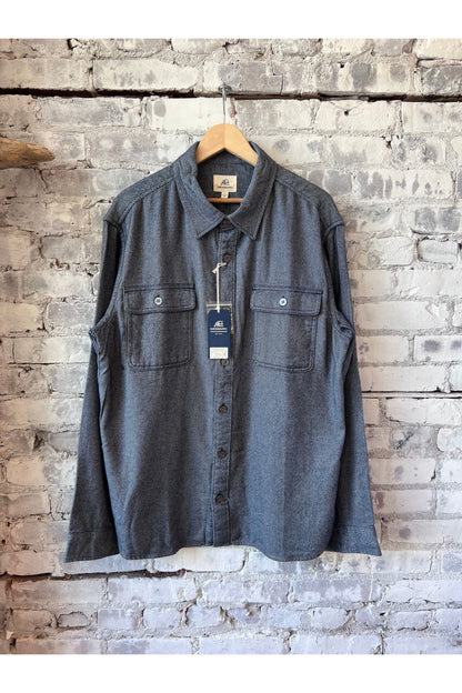 Dylan Brushed Twill Overshirt - Navy - DUNE + SALT