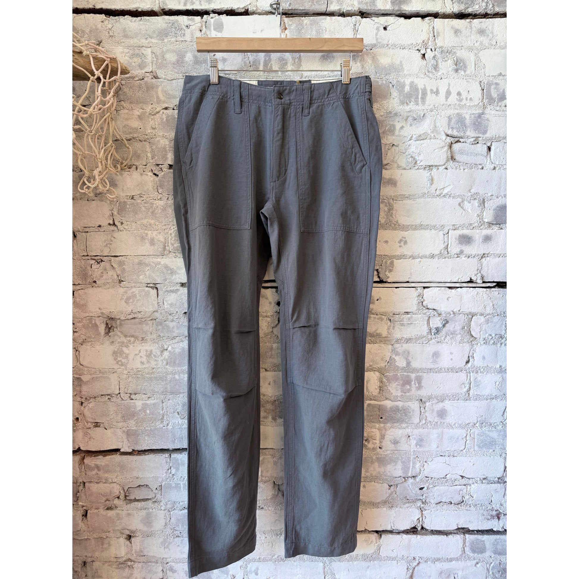 Relwen Cotton/Linen Supply Pant - Carbon Light Gray