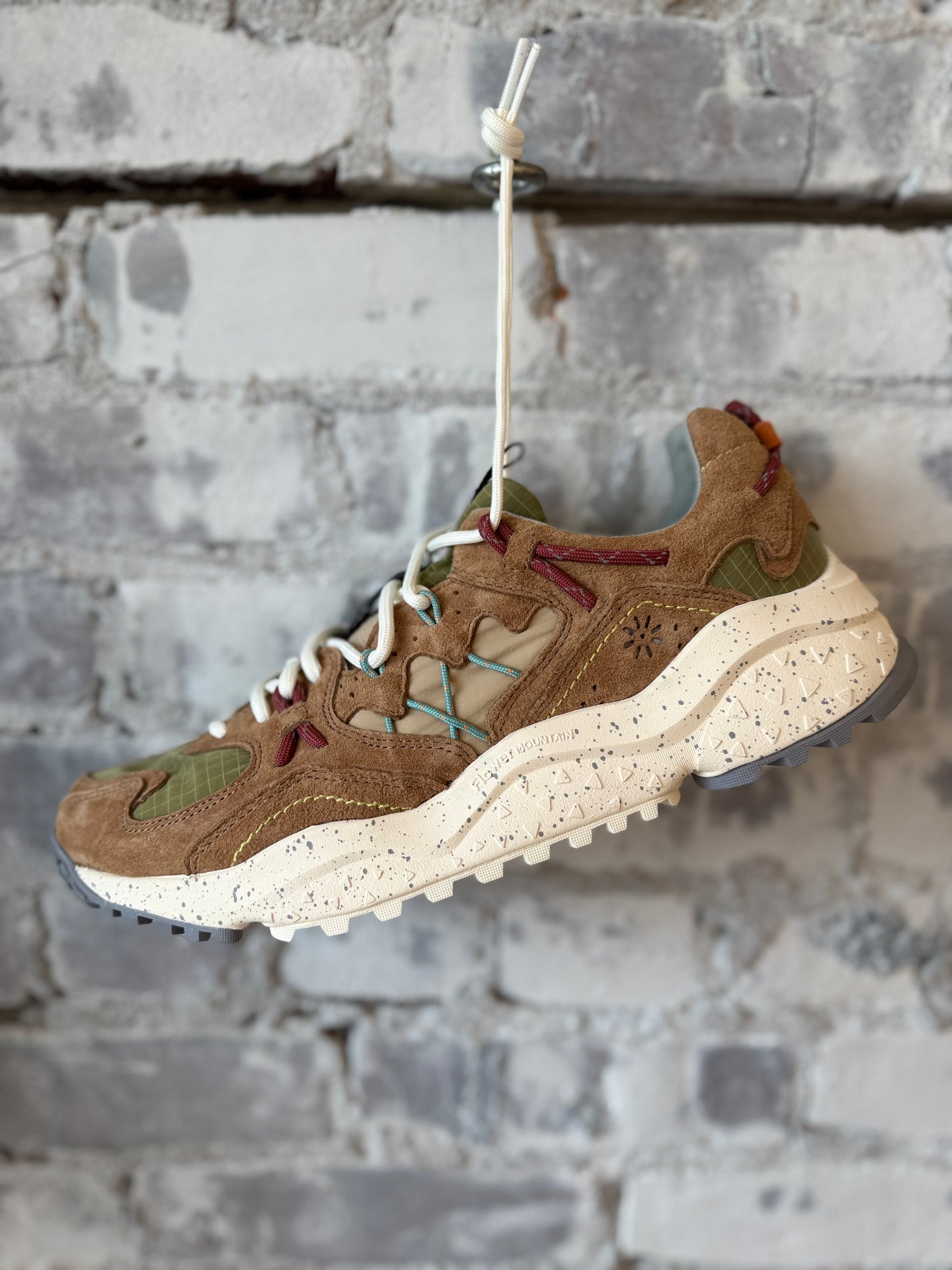 Yamabushi Men's Suede/Nylon Ripstop Sneaker - Biscuit/Beige - DUNE + SALT