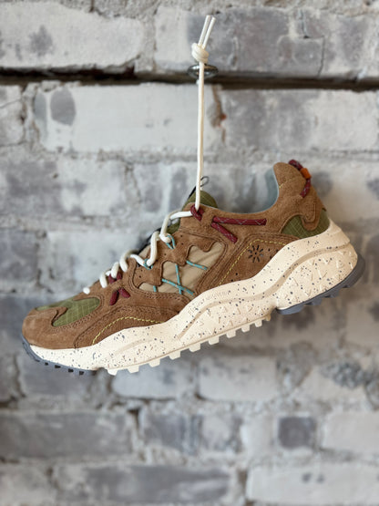 Yamabushi Men's Suede/Nylon Ripstop Sneaker - Biscuit/Beige - DUNE + SALT