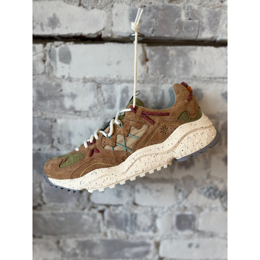 Yamabushi Men's Suede/Nylon Ripstop Sneaker - Biscuit/Beige - DUNE + SALT