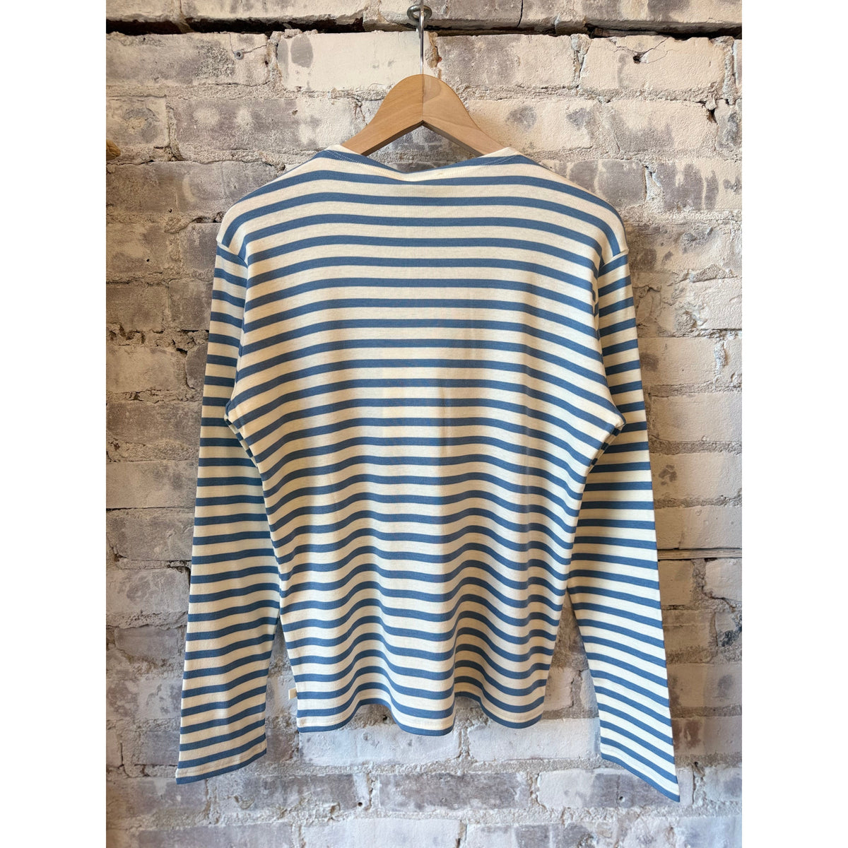Closed Women's Striped Longsleeve – Stone Blue Dark Gray