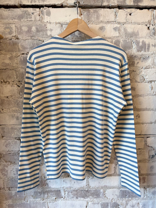 Striped Longsleeve – Stone Blue