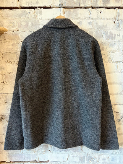 Hartford Men's Service Knitted Jacket - Charcoal Dark Slate Gray