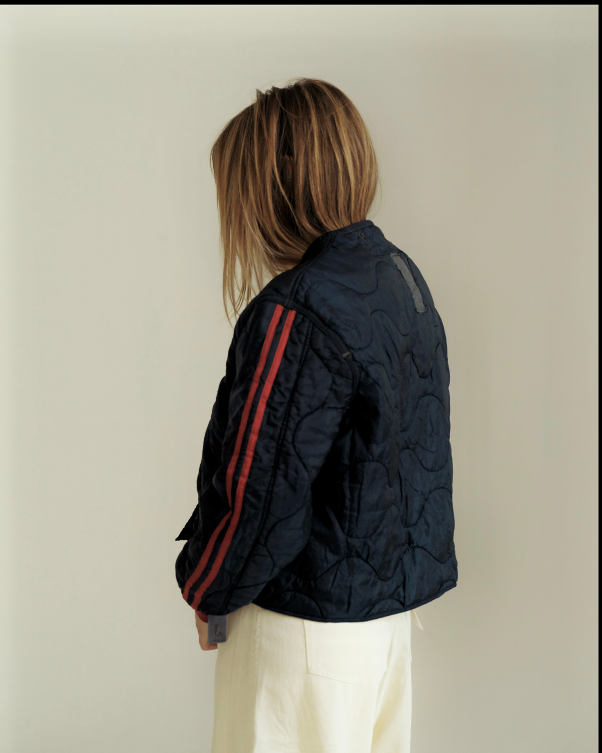 Track Liner - Navy/Burgundy