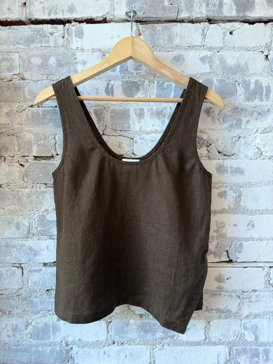 Closed Women's Tank Top – Maple Brown Light Gray
