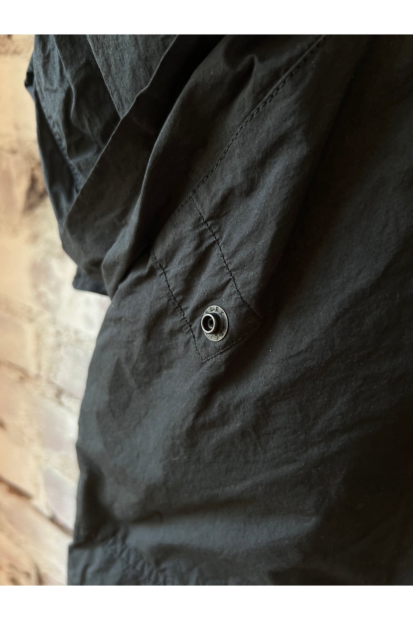 Cotton Twill Typewriter Parka - Black - DUNE + SALT