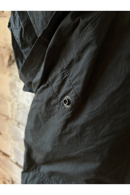 Cotton Twill Typewriter Parka - Black - DUNE + SALT