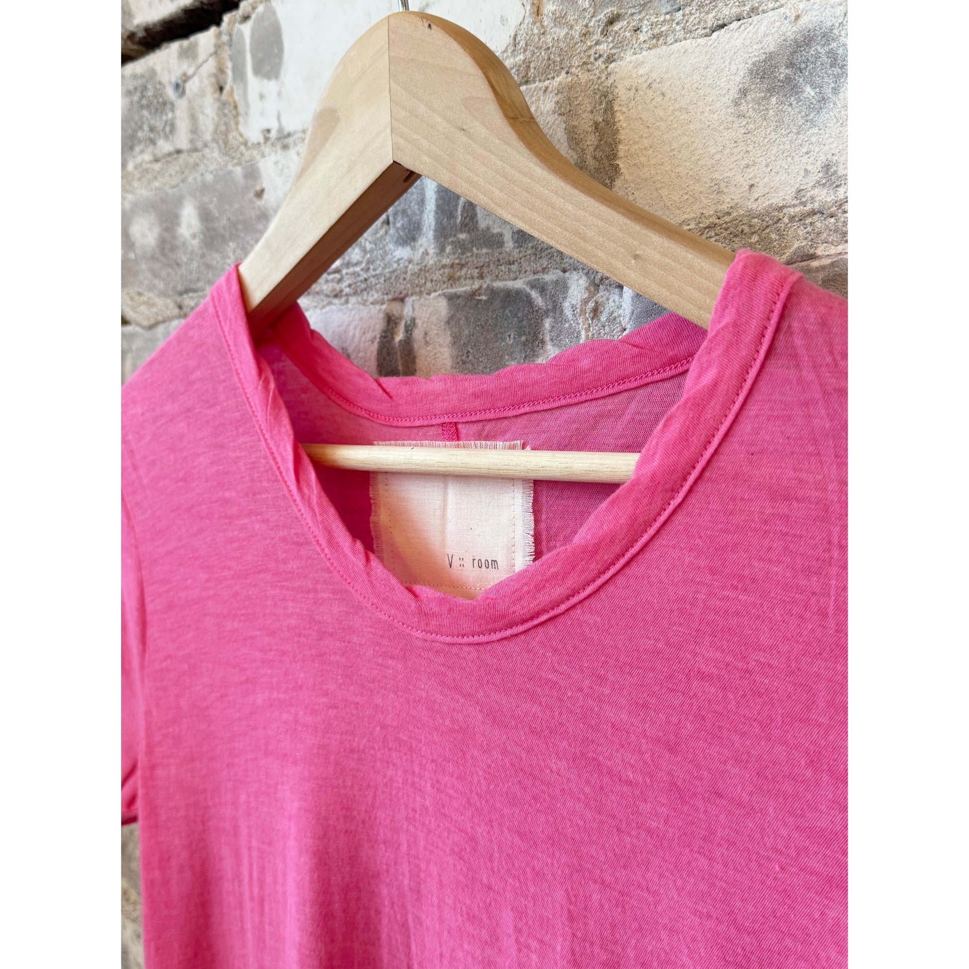 Hi-Soft Jersey SS Crew T-Shirt - Pink - DUNE + SALT
