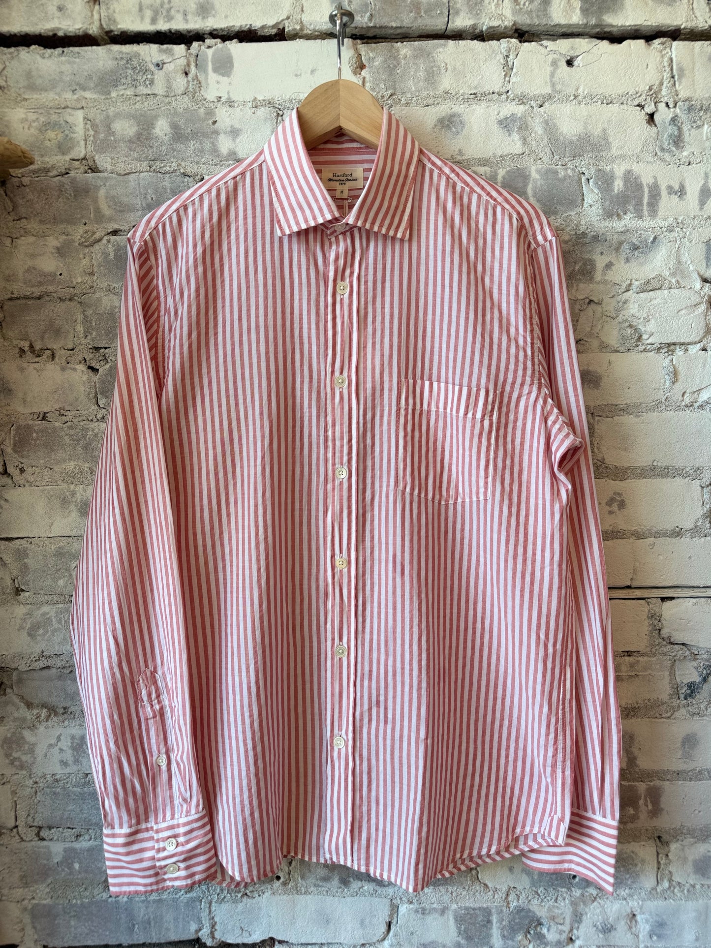 Paul End-to-End Shirt - Red/White Stripe