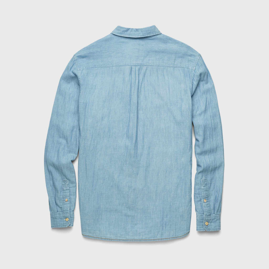 Zhu Double Gauze Shirt - Blue - DUNE + SALT