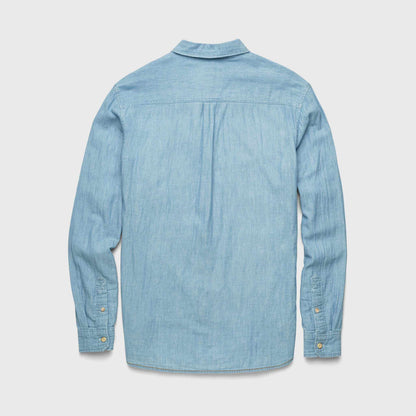 Zhu Double Gauze Shirt - Blue - DUNE + SALT