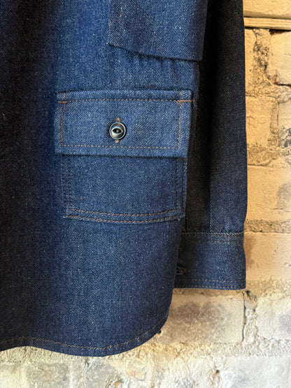Presidents Camping Cotton/Wool Shirt - Denim Dark Slate Gray