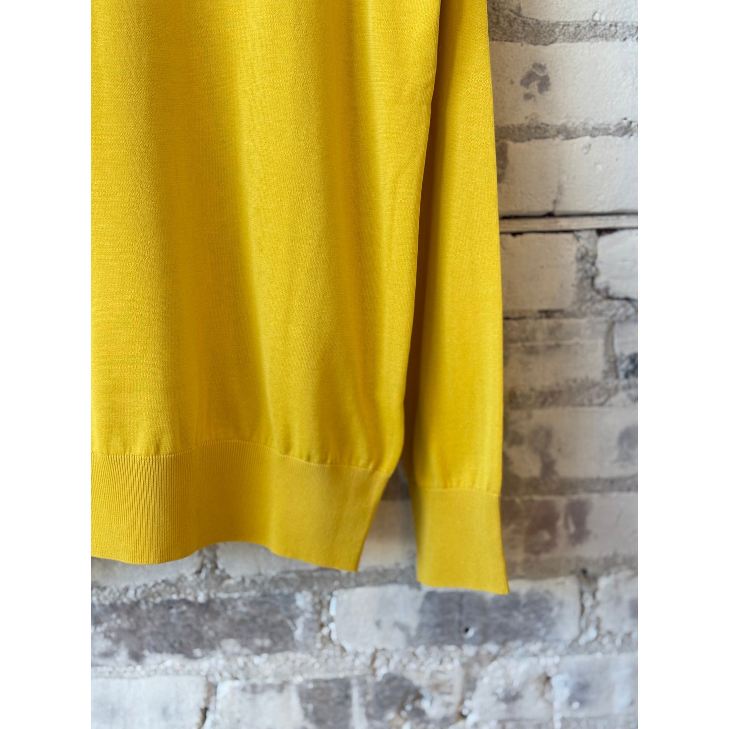 Cotton Crewneck Sweater - Yellow - DUNE + SALT