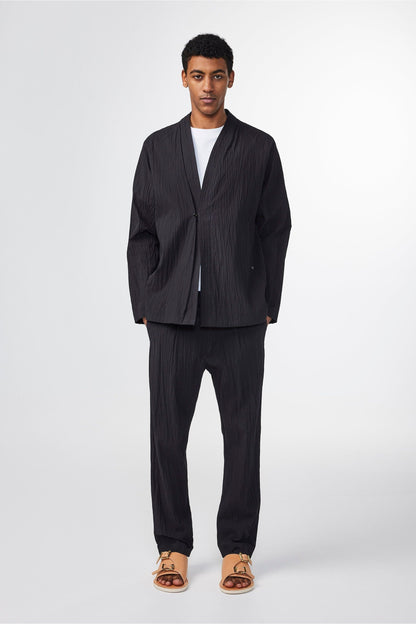 Bill Seersucker Trouser - Black - DUNE + SALT