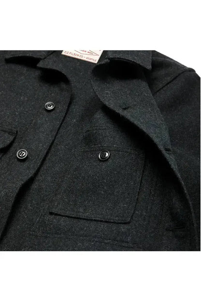 Mackinaw Wool Cruiser Jacket - Black - DUNE + SALT
