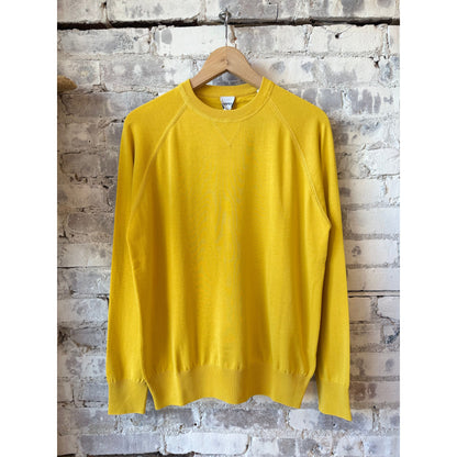 Cotton Crewneck Sweater - Yellow - DUNE + SALT