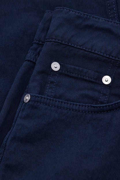 Milo Cotton Linen Straight Pants - Dark Night - DUNE + SALT