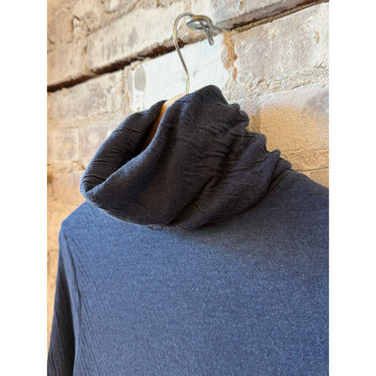 V::Room Hi-Soft Double Face LS Turtleneck - Dark Navy Slate Gray